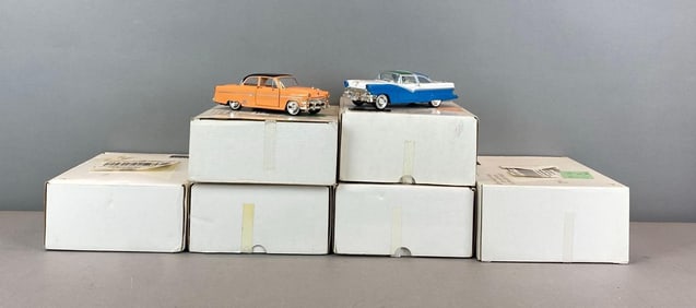 Group of ARKO Classic Ford and Cadillac Die-Cast Cars