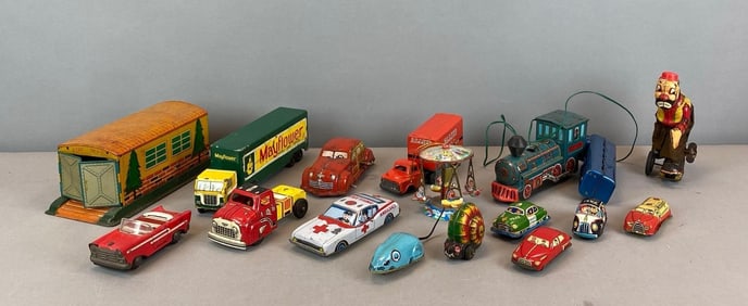 Group of Vintage Tin-Litho Toys