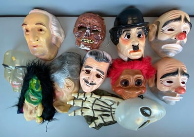 Group of Assorted Maskes and More