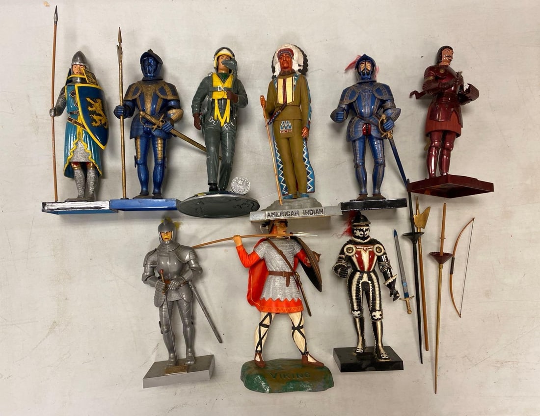 Group of Vintage Aurora Warrior Plastic Model Kits (1 of 3)