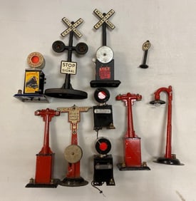 Group of Model Train Signalers and More