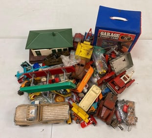 Group of Assorted Toy Vehicles and More