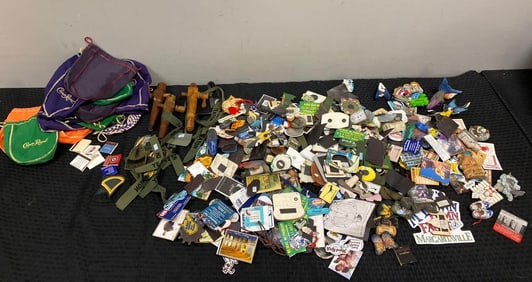 Group of Assorted Fridge Magnets and More