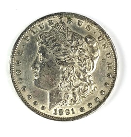 1891 Morgan Silver Dollar Coin