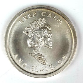 2013 Silver Bullet Silver Shield Slave Queen 1 oz .999 Fine Silver Round