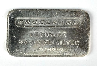 Engelhard 1 oz .999 Fine Silver Ingot/ Bar