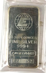 Engelhard Eagle 10 oz .999 Fine Silver Ingot/ Bar