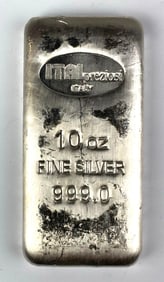 Italpreziosi 10oz .999 Fine Silver Ingot/ Bar