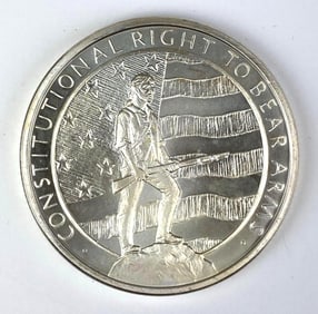 Golden State Mint Constitution Right to Bear Arms 5 oz .999 Silver Round