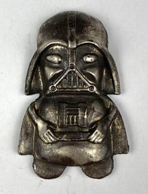 The Bearded Artisan Pour Darth Vader #7 1.3 oz .999 Silver Custom Art Pour