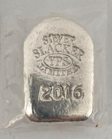 2016 Yeagers Poured Silver Silver Stacker 1 oz .999 Fine Silver