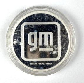 General Motors 1 oz .999 Fine Silver Round