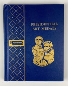 Group of 18 Presidential Art Medals in a Whitman Album