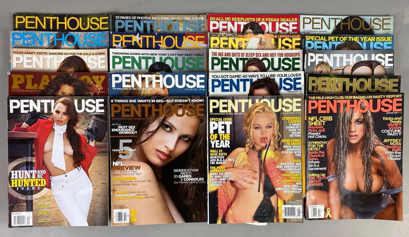 Group of 20 Penthouse Magazines (1 of 3)