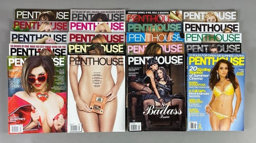 Group of Penthouse Magazines