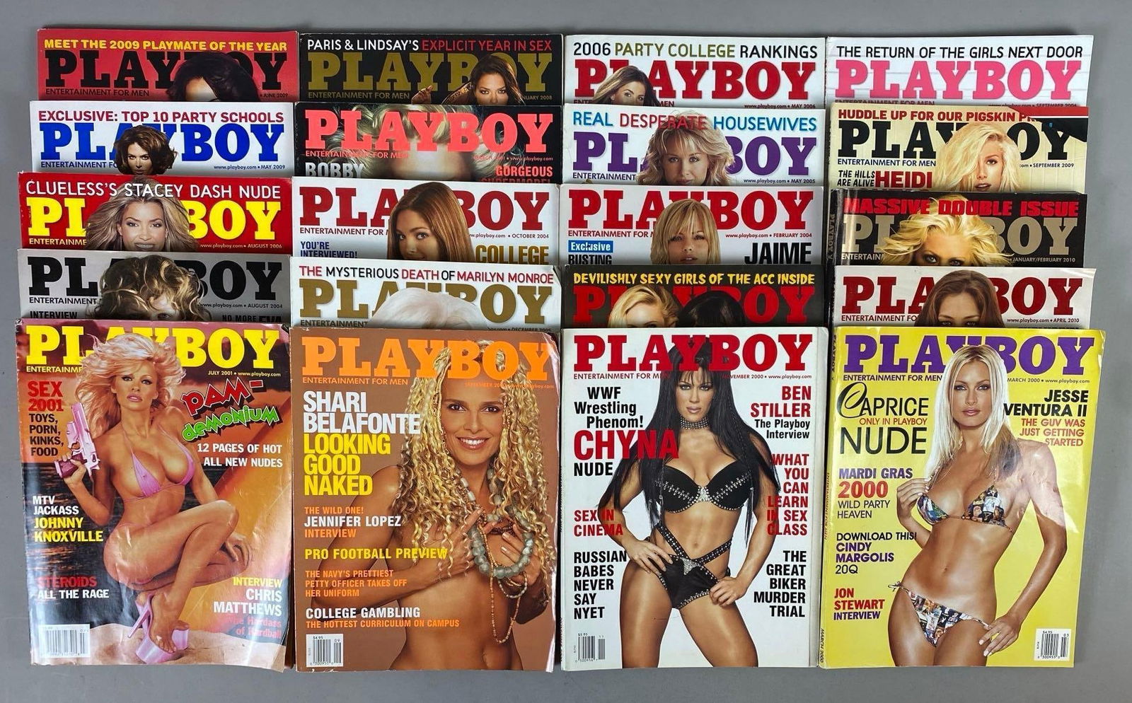 Group of 20 Playboy Magazines (1 of 3)