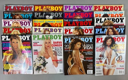 Group of 20 Playboy Magazines