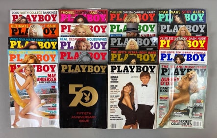 Group of 20 Playboy Magazines including TRUMP interview