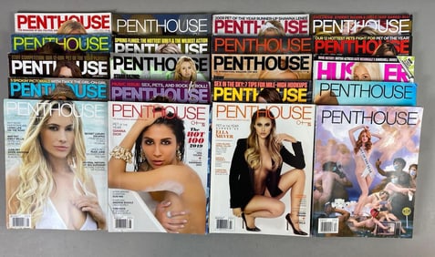 Group of 20 Penthouse Magazines