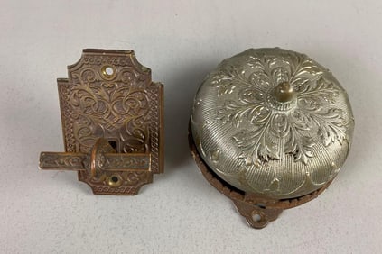 Antique Door Bell Switch and Bell