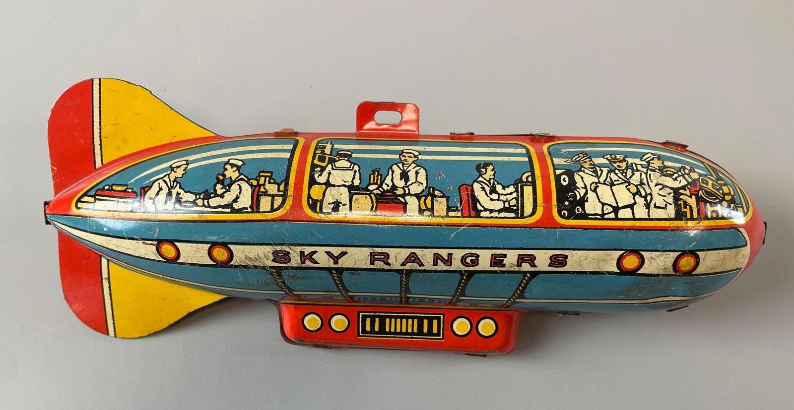 Vintage Sky Rangers Tin Litho Airship (1 of 2)
