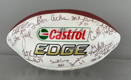 Multiple NFL Player Signed Football