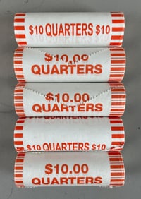 5 Rolls of Commemorative Quarters