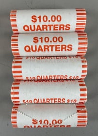5 Rolls of Commemorative Quarters