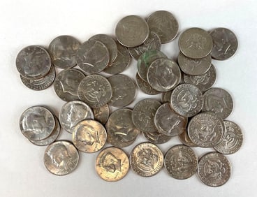 Group of 42 JFK Half Dollars