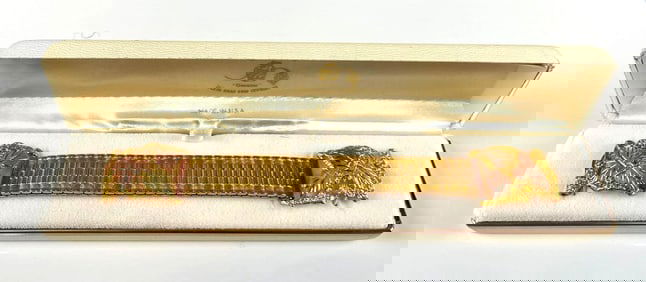 10k Gold Accented Mens Wristwatch Band