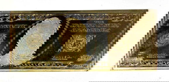 1998 The Washington Mint $50 3.98 oz .999 Silver Proof Certificate