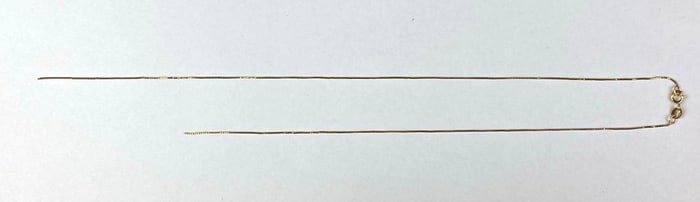 Scrap 10K Yellow Gold Box Chain Necklace