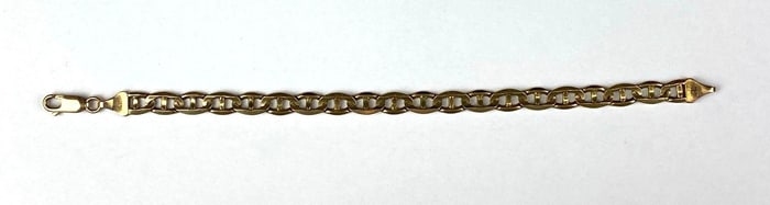 Malta 10K Gold Anchor Link Bracelet
