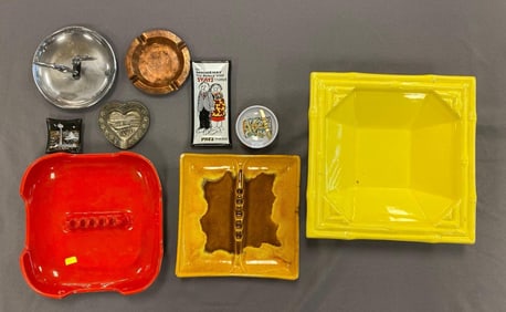 Group of Assorted Ashtrays