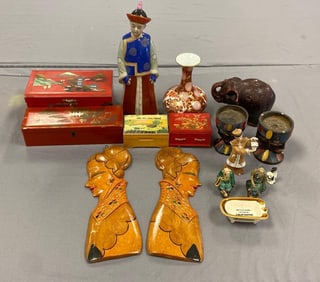 Group of Assorted Asian Items and More