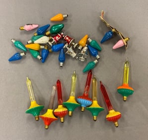 Group of Vintage Christmas Light Bulbs