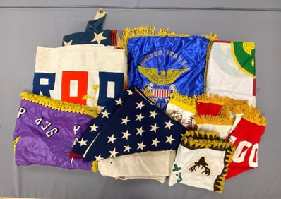 Group of Assorted Flags and Banners