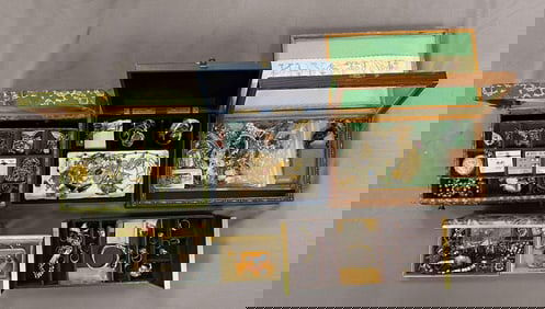 Group of Assorted Costume Jewelry and Jewelry Boxes