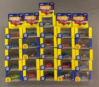 Group of Johnny Lightning ThunderJet 500 Cars