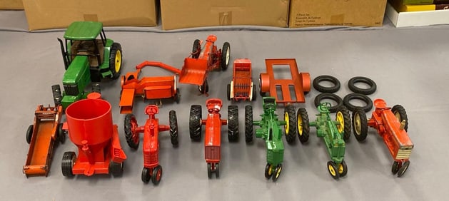 Group of Die-Cast Tractors