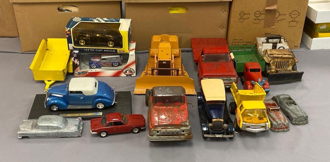 Group of Assorted Pressed Steel Vehicles and More (1 of 3)