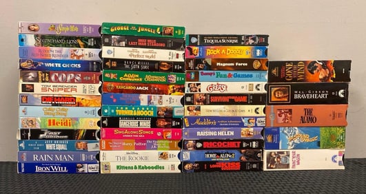 Group of Assorted VHS Tapes