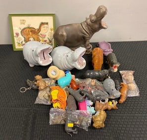 Group of Assorted Hippos