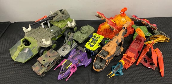 Group of Assorted Toy Vehicles