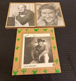 Group of 3 signed photos