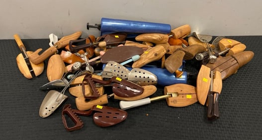 Group of Shoe and Boot Sizers and Trees