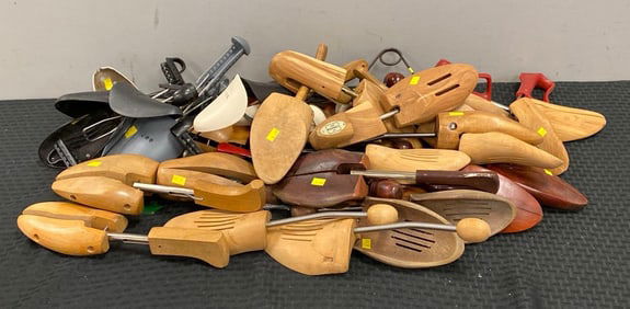 Group of Shoe and Boot Sizers and Trees