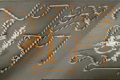 Group of Wrought Iron Decorations and Brackets