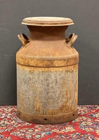 Vintage Metal Milk Can