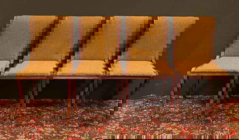 Set Of 4 Vintage Charlotte Chair Co. Dining Chairs